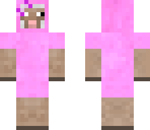 girl pink sheep