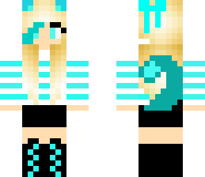 me as a blue cat girl