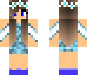 girl in a blue skinny dress