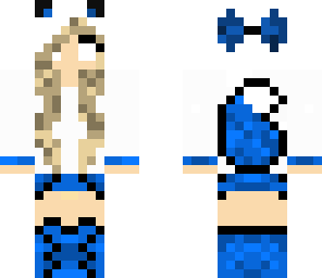 blue fox herobrine girl