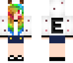rainbow hair girl