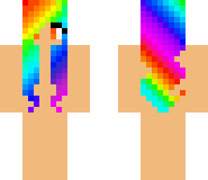 rainbow hair template