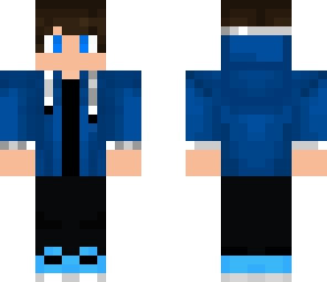 blue hoodie