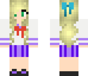 purple school girl