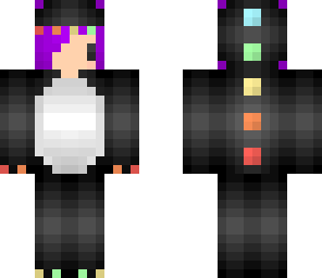 purple hair dino