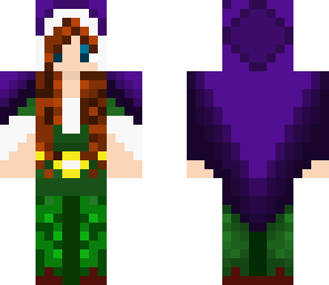 medieval girl in purple cloak