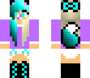 edited baby wolf girl skin
