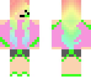 kawaii rainbow gamer girl
