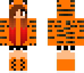 tiger with red
