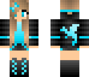 cute blue dragon girl