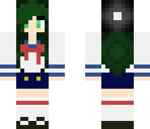 green hair anime girl