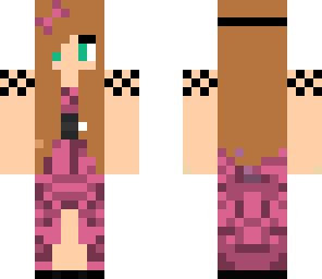 pink formal girl