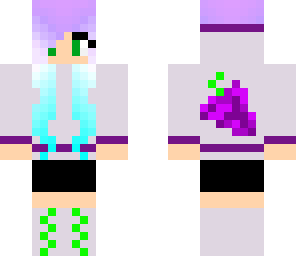 purple grape girl fruit girls series