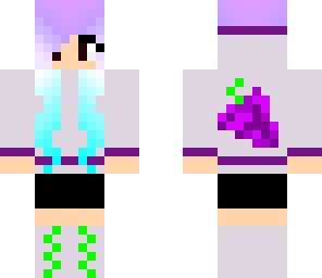 purple grape girl fruit girls series
