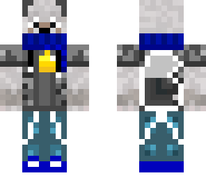 wolf with hoodie