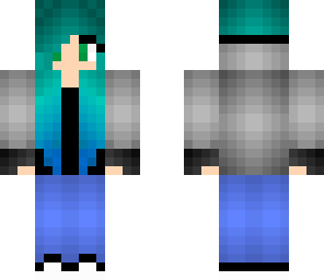 blue hair girl