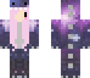 chibi galaxy dino girl