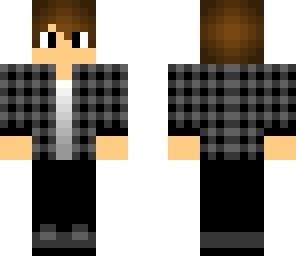 gray plaid teenager