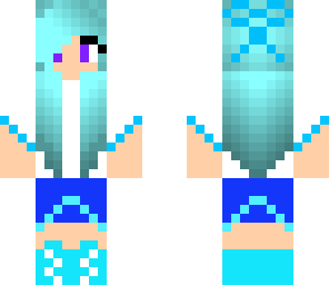 blue hair girl