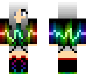 rainbow tech girl