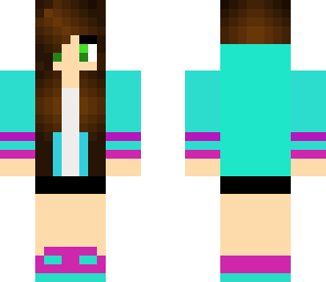cool purple and blue girl edit