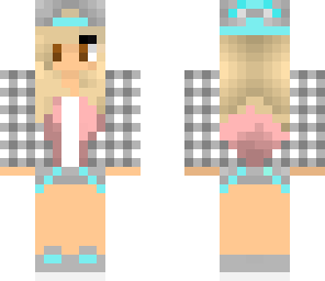 blonde tomboy with pink tips