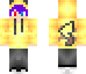 purple hair pika boy