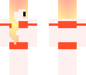 fire color scheme bikini chibi
