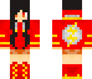 black hair flash girl