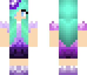 purple blue girl