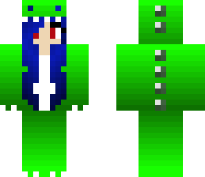 green dino girl