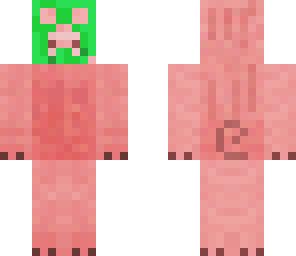 creeper faced pig