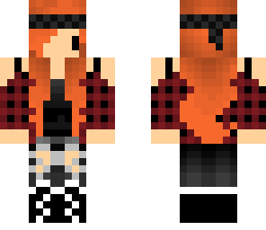 chibi girl orange