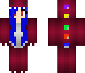 red dinosaur girl