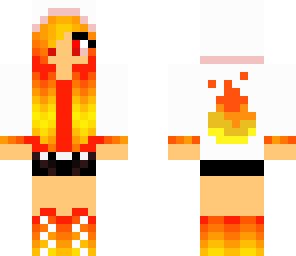 fire girl in hoodie