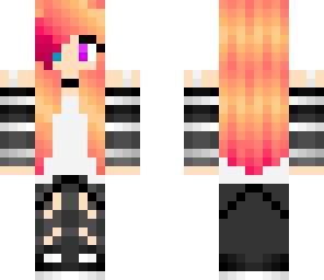 semi-punk girl with pink hair