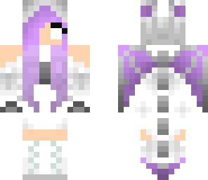 purple herobrine girl