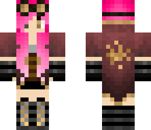 steampunk with pink hair