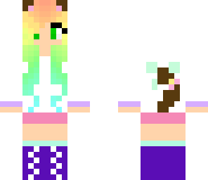 rainbow cat girl