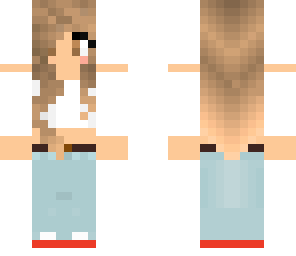 white crop top girl