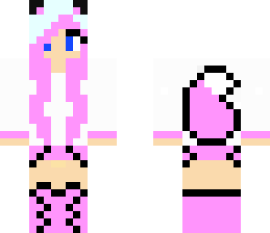 pink wolf girl