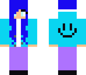 bright blue girl
