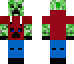 creeper with some glothes