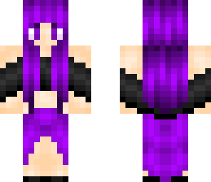 purple skirt girl