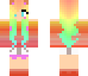 rainbow fox girl