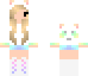 chibi pastel panda girl