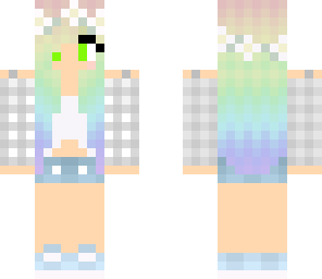 rainbow haired girl