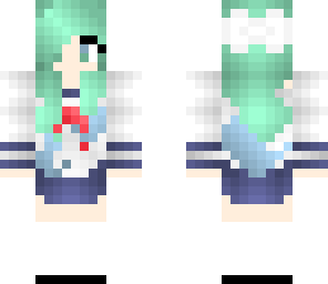 schoolgirl and bow