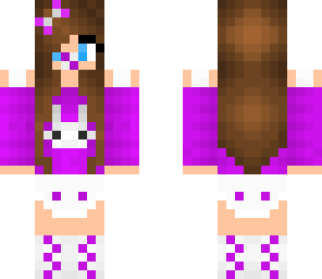 purple baby bunny girl