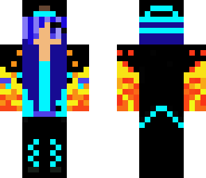 blu fire ender girl